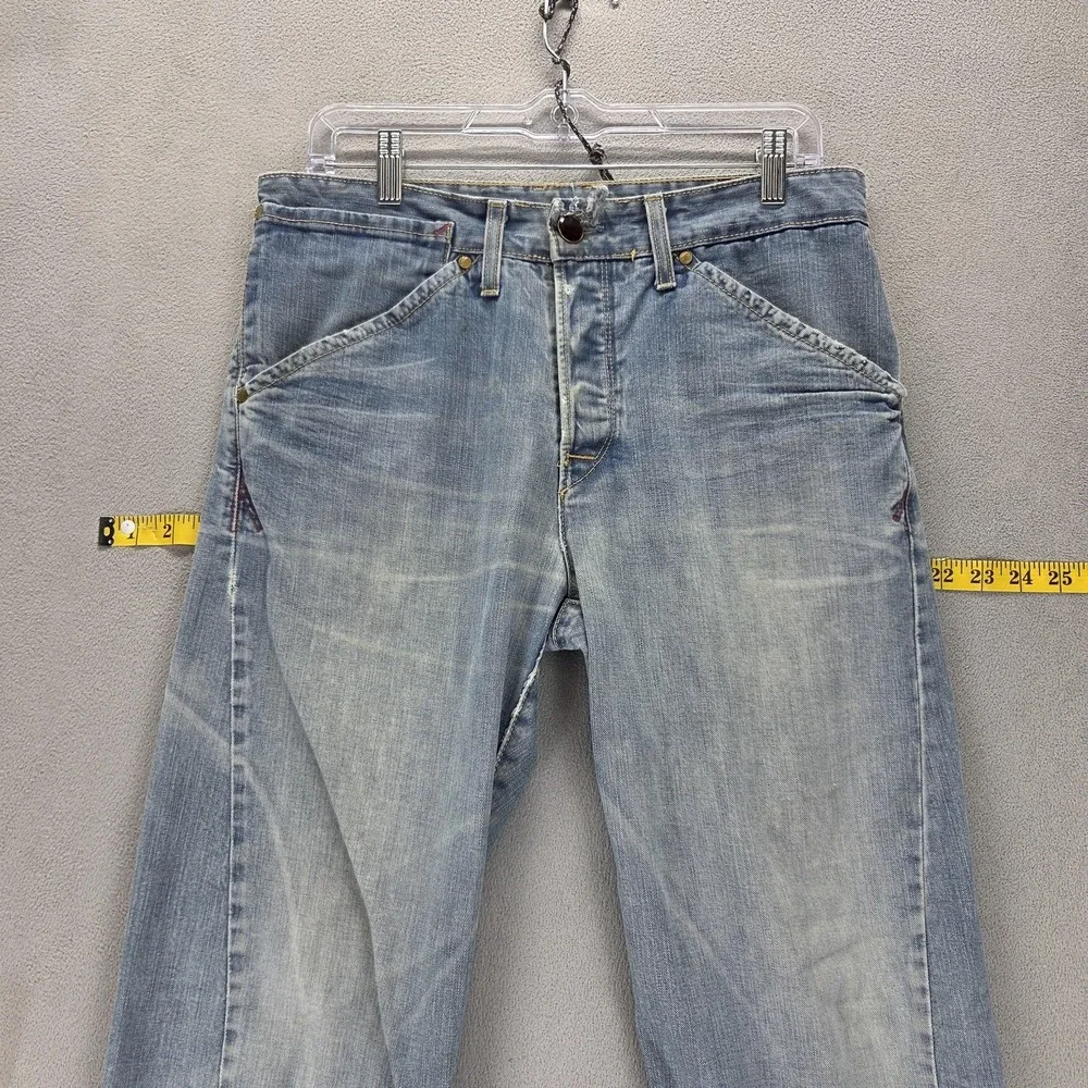 Vintage Levis Engineered Jeans Mens 31x30 Blue Twisted Light Wash Button Fly